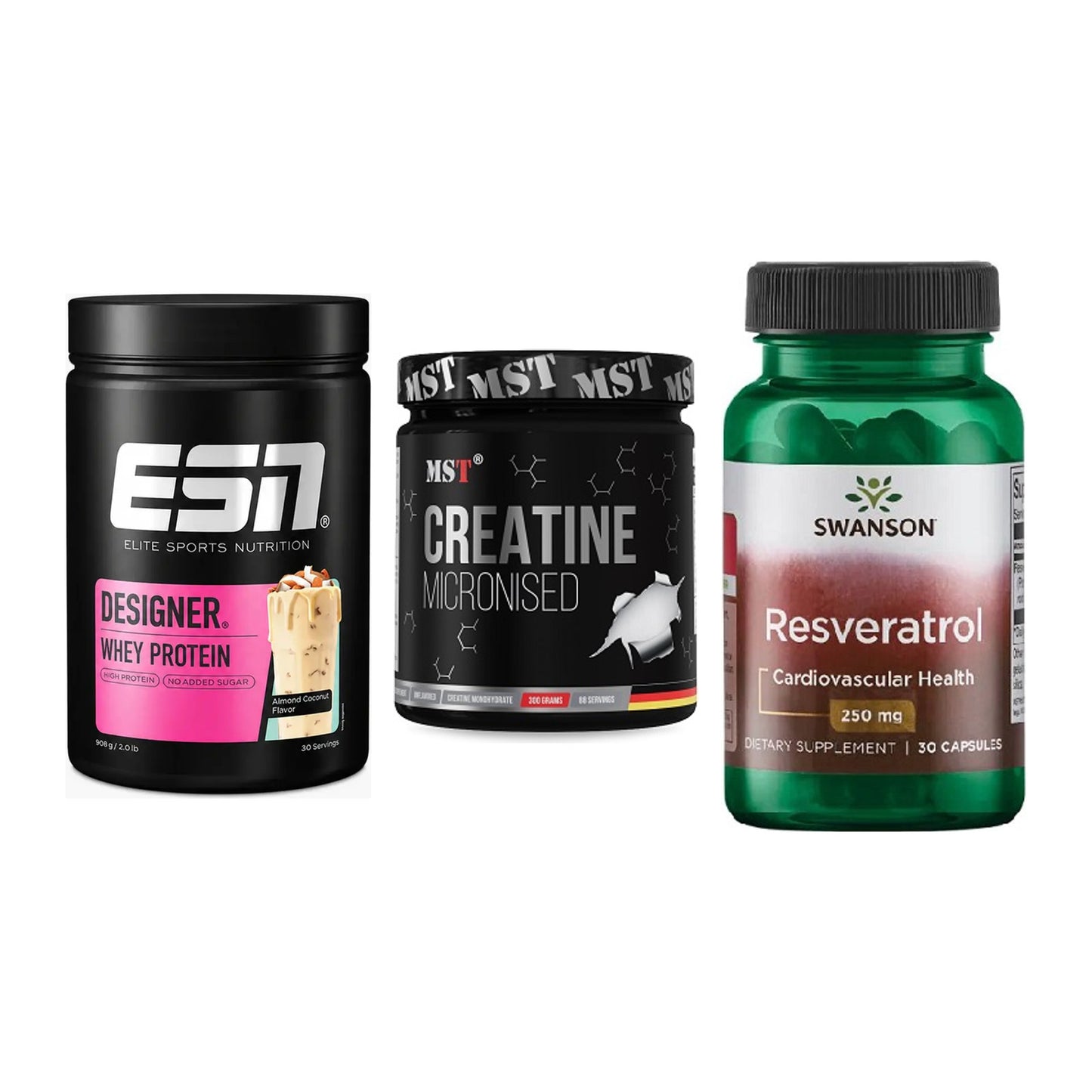 Einsteiger-Set: ESN Designer + MST Creatin + Swanson Resverat – alle enthaltenen Artikel