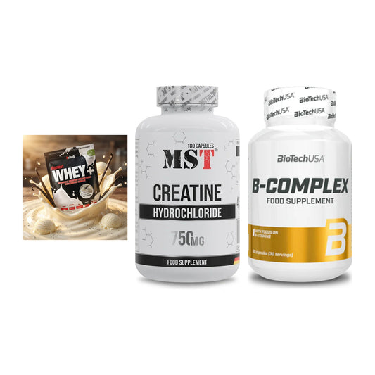 Einsteiger-Set: Sinob Honest + MST Creatine HCL + BioTech B – alle enthaltenen Artikel