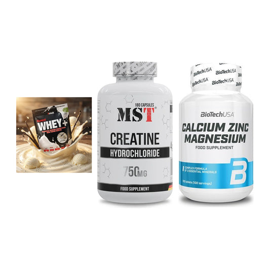 Einsteiger-Set: Sinob Honest + MST Creatine HCL + BioTech Calcium – alle enthaltenen Artikel