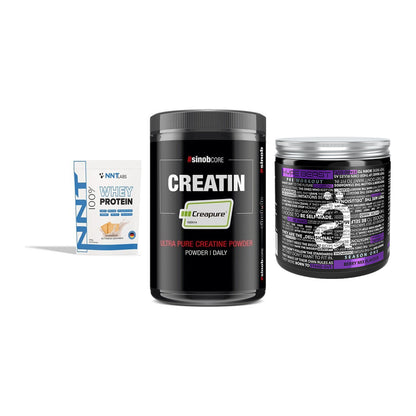 Einsteiger-Set: NNT Whey + Sinob Creatin + Nanosupps Hype – alle enthaltenen Artikel