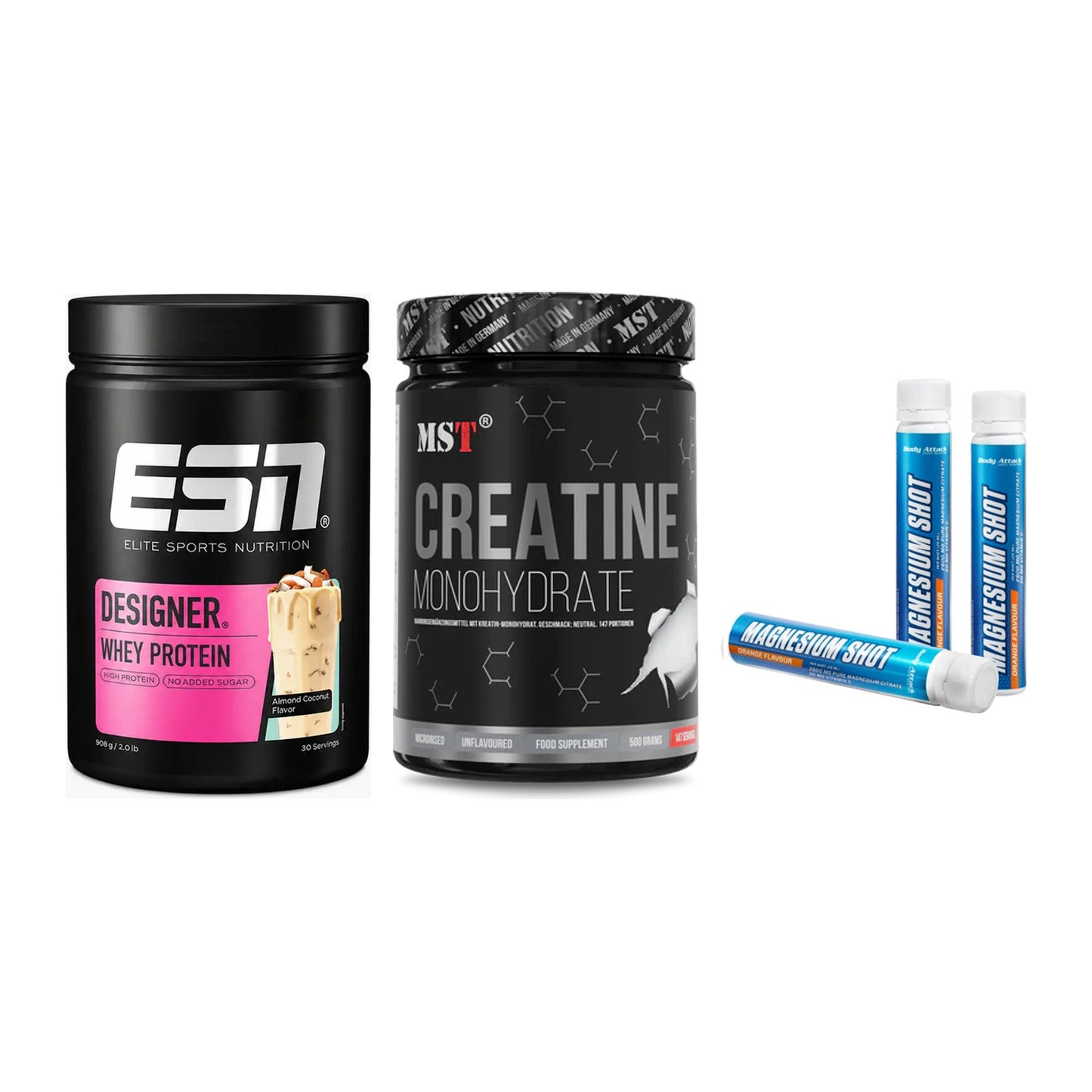 Einsteiger-Set: ESN Designer + MST Creatin + Body Attack – alle enthaltenen Artikel