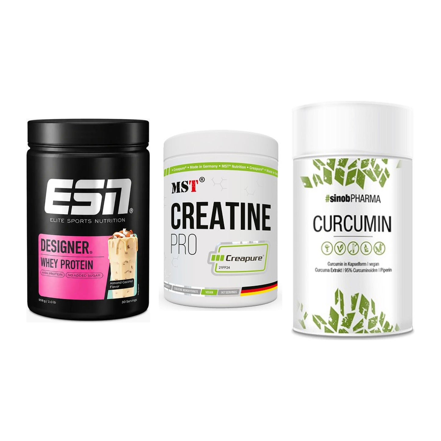 Einsteiger-Set: ESN Designer + MST Creatin Pro + Sinob Curcumin – alle enthaltenen Artikel