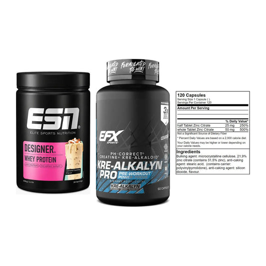 Einsteiger-Set: ESN Designer + EFX Kre-Alkalyn + GN Zinc Citrate – alle enthaltenen Artikel