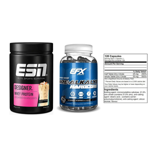 Einsteiger-Set: ESN Designer + EFX Kre-Alkalyn + GN Zinc Citrate – alle enthaltenen Artikel