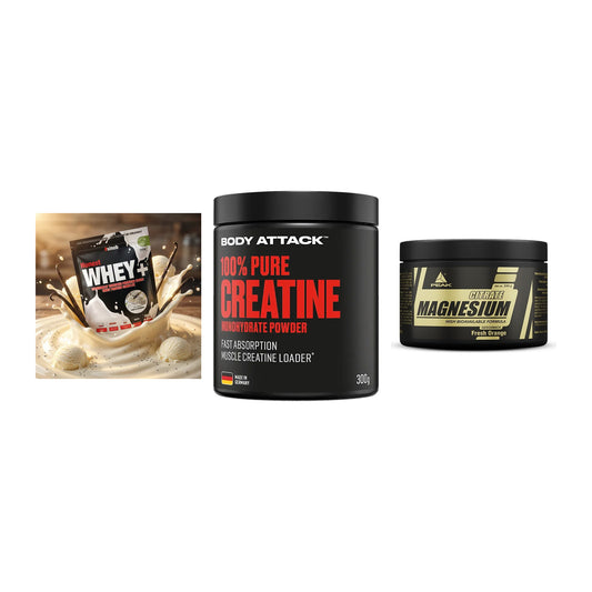 Einsteiger-Set: Sinob Honest + Body Attack 100% + Peak Magnesium – alle enthaltenen Artikel