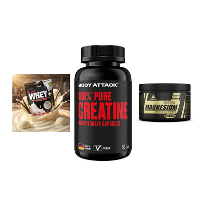 Einsteiger-Set: Sinob Honest + Body Attack 100% + Peak Magnesium – alle enthaltenen Artikel