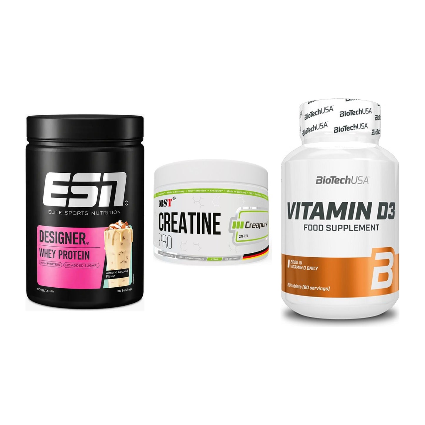 Einsteiger-Set: ESN Designer + MST Creatin Pro + BioTech Vitamin – alle enthaltenen Artikel