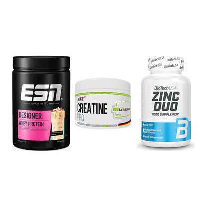 Einsteiger-Set: ESN Designer + MST Creatin Pro + BioTech Zinc Duo – alle enthaltenen Artikel