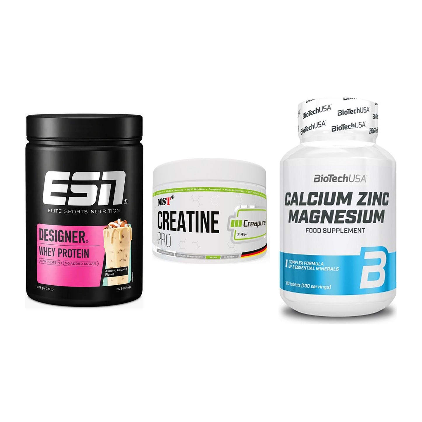 Einsteiger-Set: ESN Designer + MST Creatin Pro + BioTech Calcium – alle enthaltenen Artikel