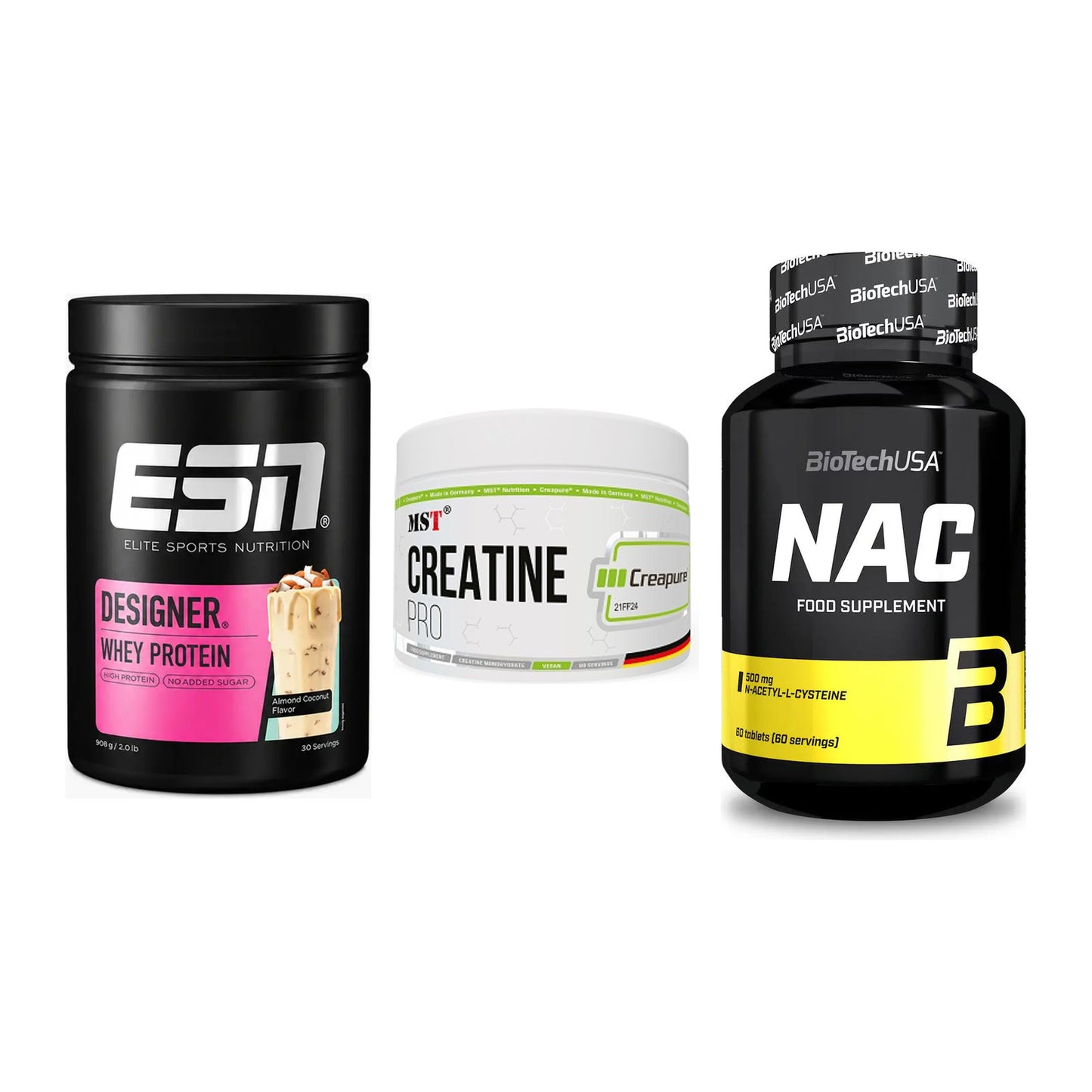 Einsteiger-Set: ESN Designer + MST Creatin Pro + BioTech NAC – alle enthaltenen Artikel