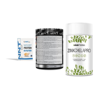 Einsteiger-Set: NNT Whey + MST Creatin + Sinob Zink – alle enthaltenen Artikel