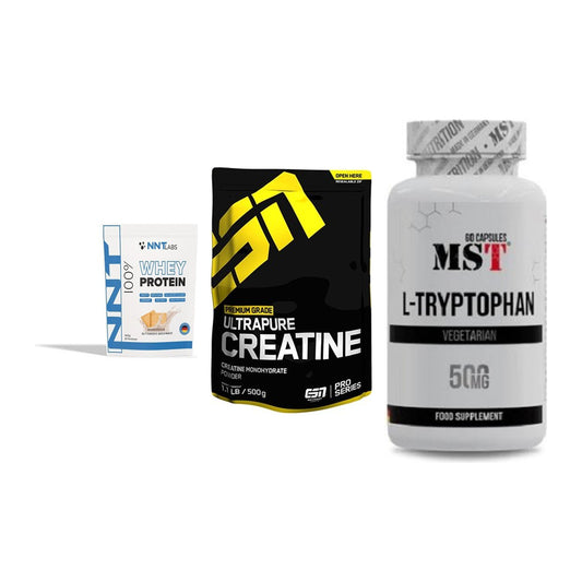 Einsteiger-Set: NNT Whey + ESN Ultrapure + MST Tryptophan – alle enthaltenen Artikel