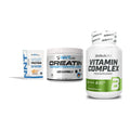 Einsteiger-Set: NNT Whey + NNT Creatin 1000 + BioTech Vitamin – alle enthaltenen Artikel