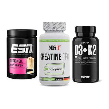 Einsteiger-Set: ESN Designer + MST Creatine Pro + Big Zone Vitamin – alle enthaltenen Artikel