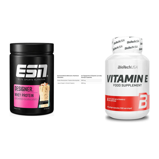 Einsteiger-Set: ESN Designer + INLEAD Creatine + BioTech Vitamin – alle enthaltenen Artikel