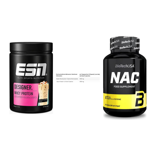 Einsteiger-Set: ESN Designer + INLEAD Creatine + BioTech NAC – alle enthaltenen Artikel