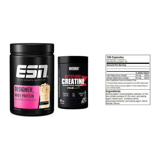 Einsteiger-Set: ESN Designer + Weider Intense + GN Zinc Citrate – alle enthaltenen Artikel