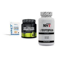 Einsteiger-Set: NNT Whey + BioTech Creatine + MST Tryptophan