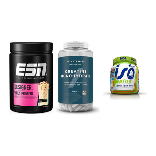 Einsteiger-Set: ESN Designer + MyProtein + Olimp Iso Plus – alle enthaltenen Artikel