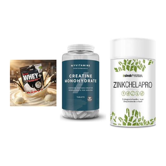 Einsteiger-Set: Sinob Honest + MyProtein + Sinob Zink – alle enthaltenen Artikel