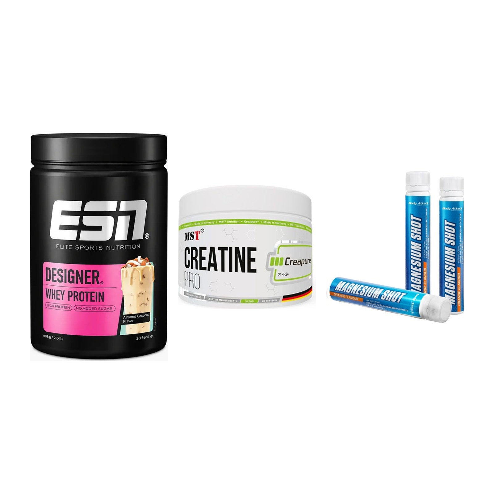 Einsteiger-Set: ESN Designer + MST Creatin Pro + Body Attack – alle enthaltenen Artikel