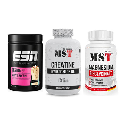 Einsteiger-Set: ESN Designer + MST Creatine HCL + MST Magnesium – alle enthaltenen Artikel