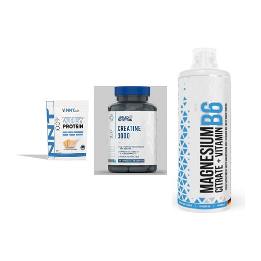 Einsteiger-Set: NNT Whey + Applied Nutritio + MST Magnesium B6 – alle enthaltenen Artikel