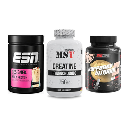 Einsteiger-Set: ESN Designer + MST Creatine HCL + Big Zone Buffere – alle enthaltenen Artikel