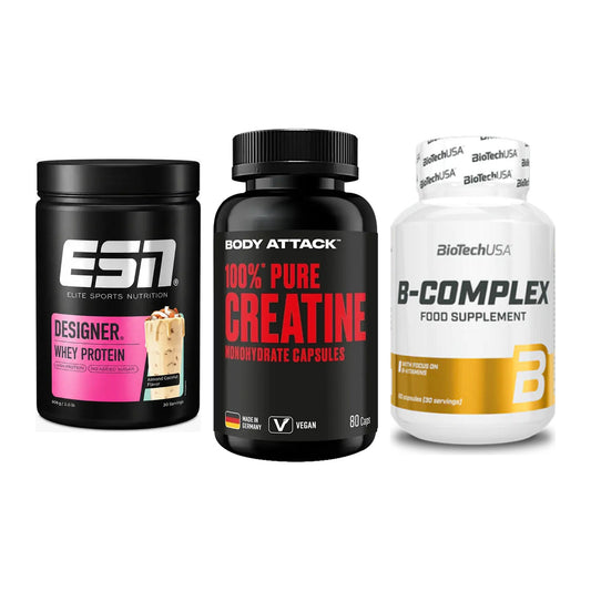 Einsteiger-Set: ESN Designer + Body Attack 100% + BioTech B – alle enthaltenen Artikel