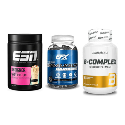Einsteiger-Set: ESN Designer + EFX Kre-Alkalyn + BioTech B – alle enthaltenen Artikel