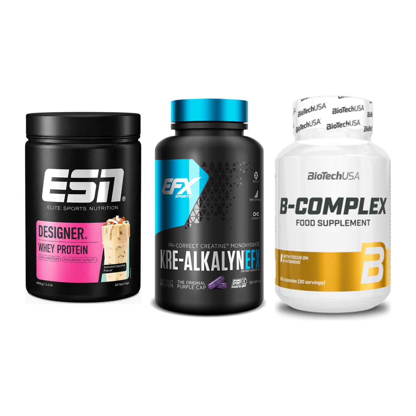 Einsteiger-Set: ESN Designer + EFX Kre-Alkalyn + BioTech B – alle enthaltenen Artikel