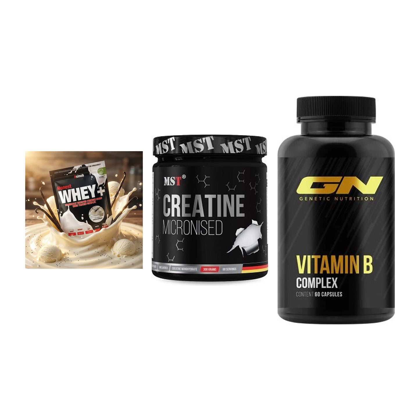 Einsteiger-Set: Sinob Honest + MST Creatin + GN Vitamin – alle enthaltenen Artikel