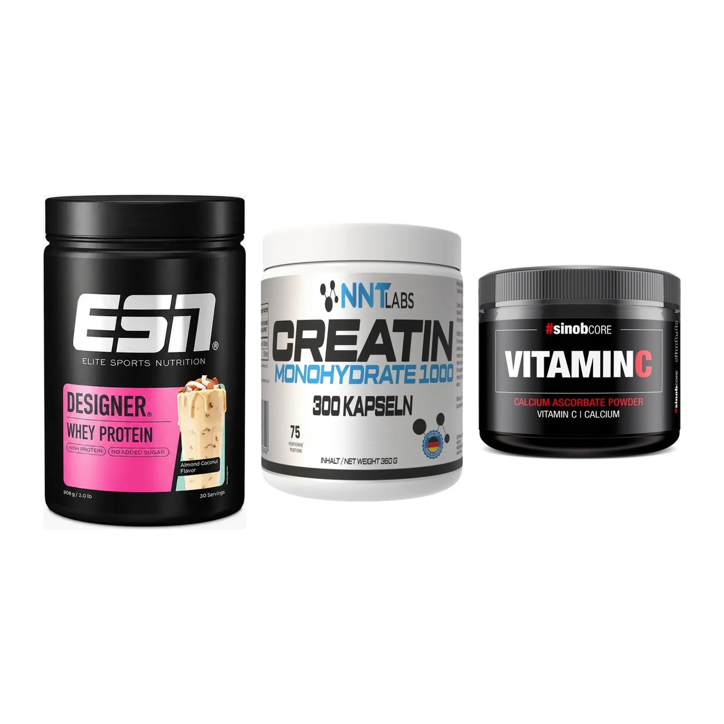 Einsteiger-Set: ESN Designer + NNT Creatin 1000 + Sinob Vitamin C – alle enthaltenen Artikel