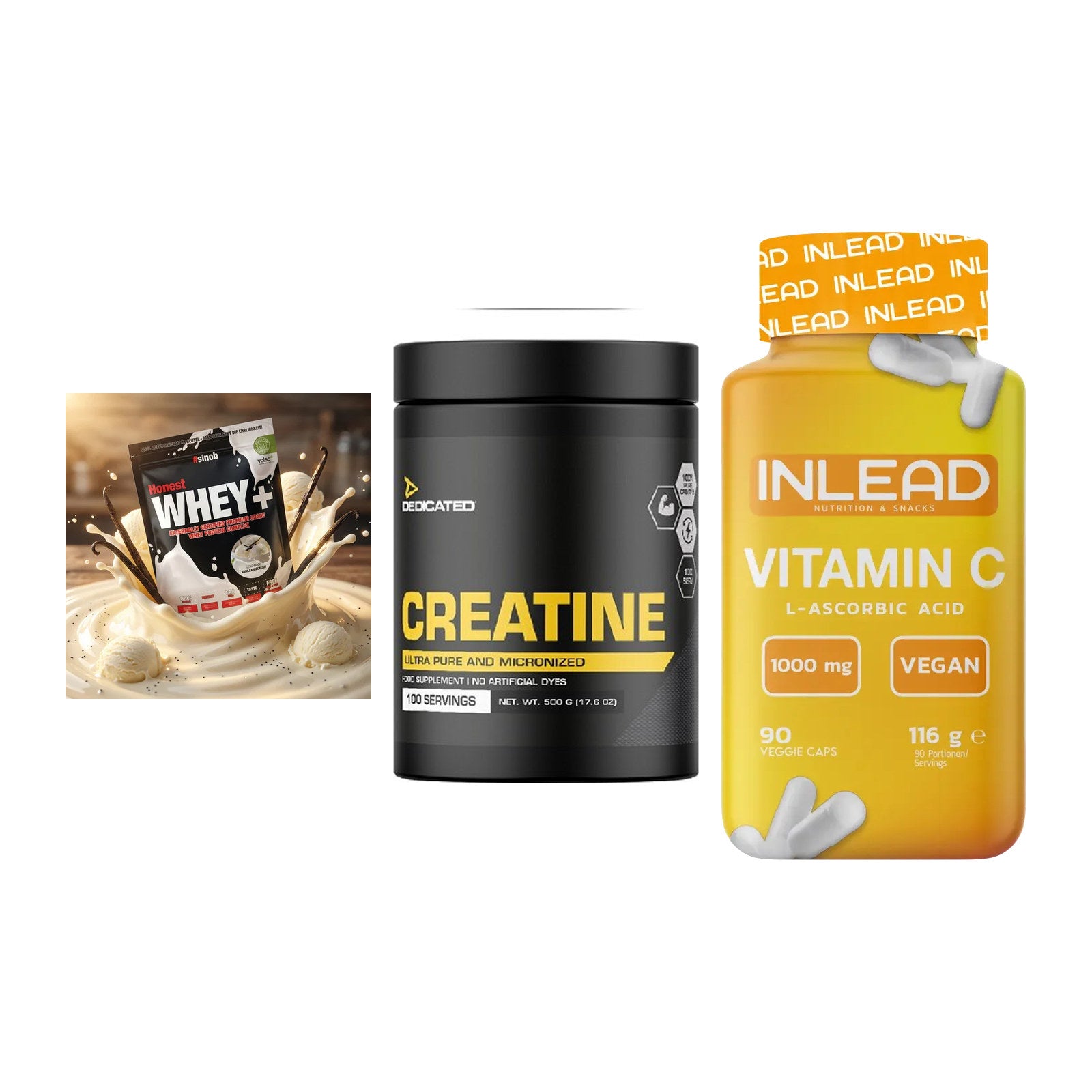 Einsteiger-Set: Sinob Honest + Dedicated + INLEAD Vitamin C – alle enthaltenen Artikel