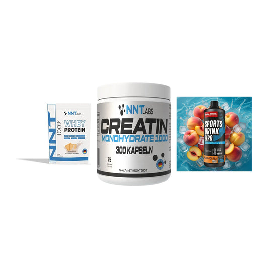 Einsteiger-Set: NNT Whey + NNT Creatin 1000 + Body Attack – alle enthaltenen Artikel