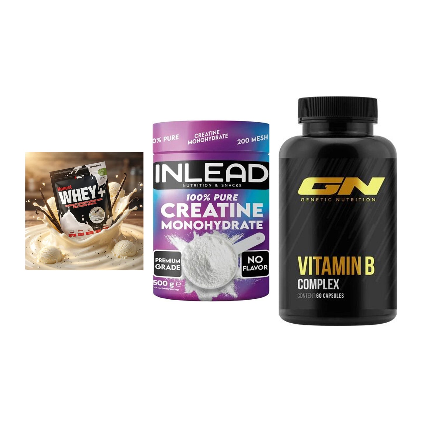 Einsteiger-Set: Sinob Honest + INLEAD Creatine + GN Vitamin – alle enthaltenen Artikel
