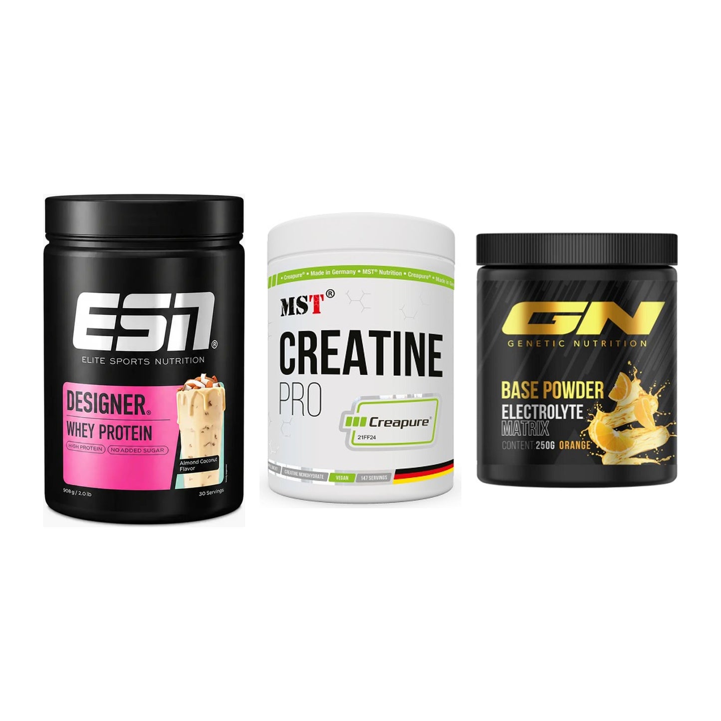 Einsteiger-Set: ESN Designer + MST Creatin Pro + GN Base Powder – alle enthaltenen Artikel