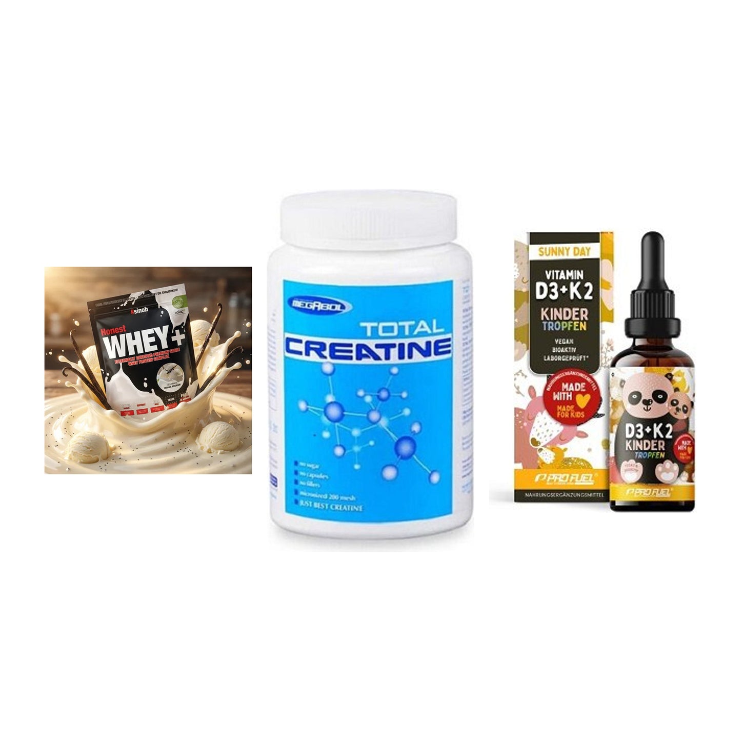 Einsteiger-Set: Sinob Honest + Megabol Total + ProFuel VITAMIN – alle enthaltenen Artikel
