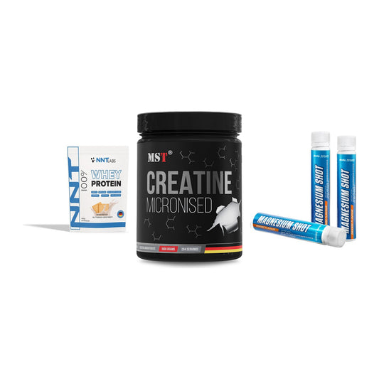 Einsteiger-Set: NNT Whey + MST Creatin + Body Attack – alle enthaltenen Artikel