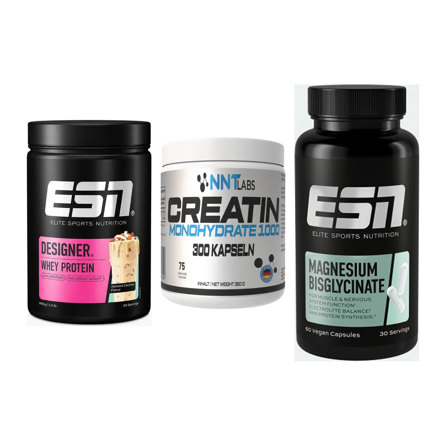 Einsteiger-Set: ESN Designer + NNT Creatin 1000 + ESN Magnesium – alle enthaltenen Artikel