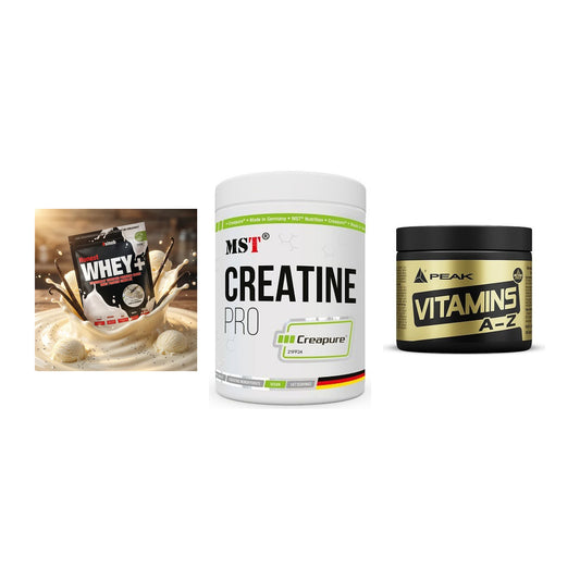 Einsteiger-Set: Sinob Honest + MST Creatin Pro + Peak Vitamin A-Z – alle enthaltenen Artikel