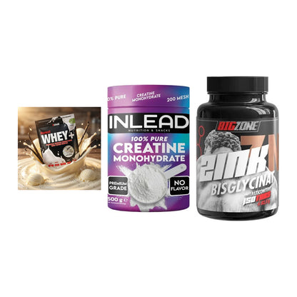 Einsteiger-Set: Sinob Honest + INLEAD Creatine + Big Zone Zink – alle enthaltenen Artikel