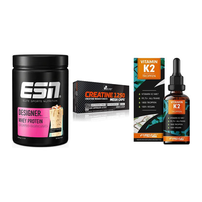 Einsteiger-Set: ESN Designer + Olimp Creatine + ProFuel Vitamin – alle enthaltenen Artikel