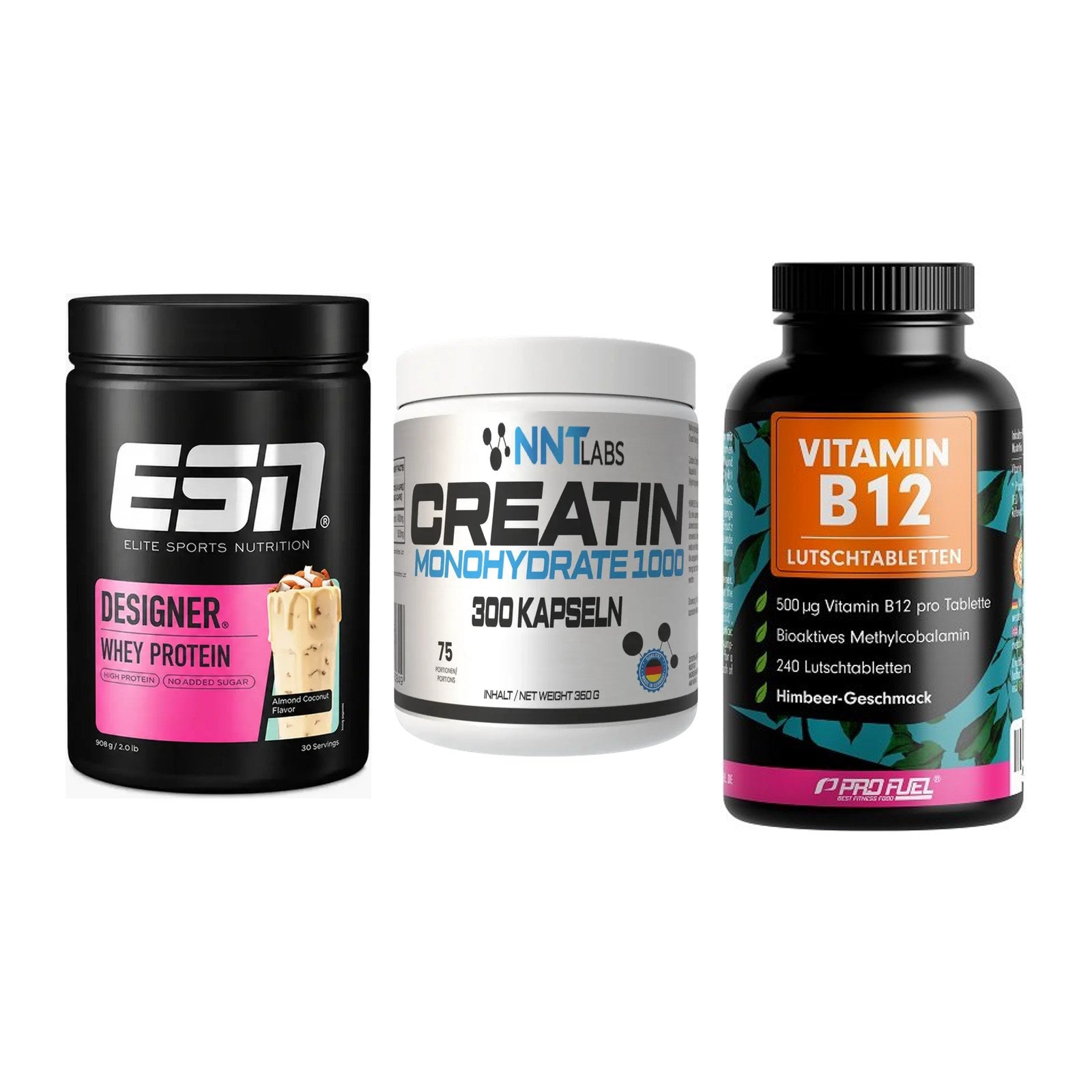 Einsteiger-Set: ESN Designer + NNT Creatin 1000 + ProFuel Vitamin – alle enthaltenen Artikel