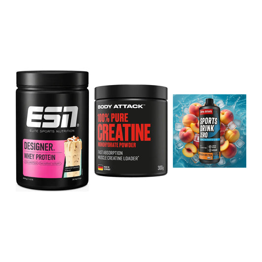 Einsteiger-Set: ESN Designer + Body Attack 100% + Body Attack – alle enthaltenen Artikel