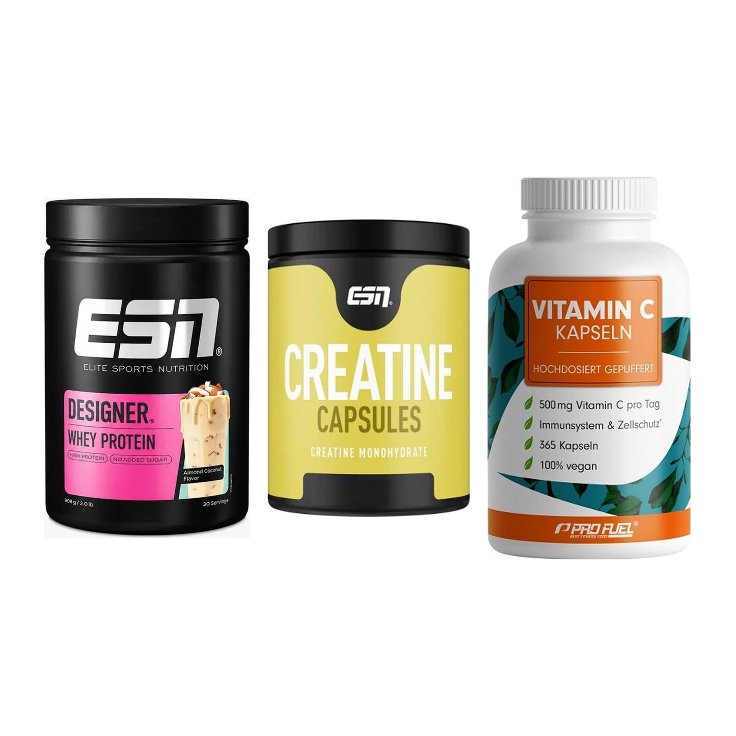 Einsteiger-Set: ESN Designer + ESN Ultrapure + ProFuel Vitamin – alle enthaltenen Artikel