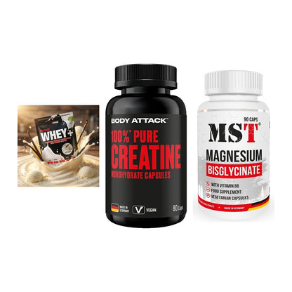 Einsteiger-Set: Sinob Honest + Body Attack 100% + MST Magnesium – alle enthaltenen Artikel