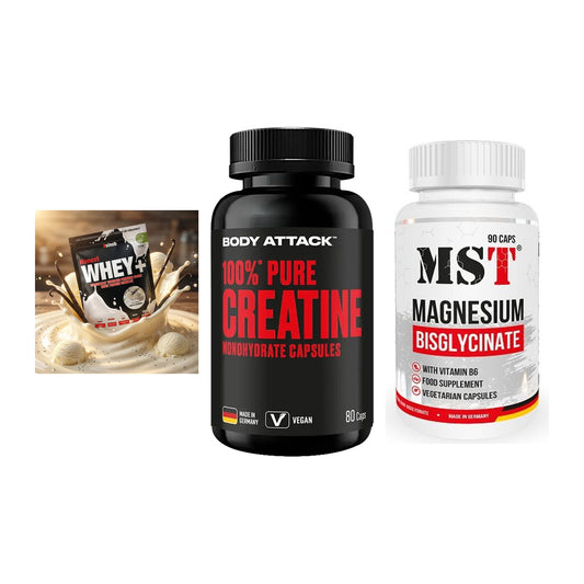 Einsteiger-Set: Sinob Honest + Body Attack 100% + MST Magnesium – alle enthaltenen Artikel