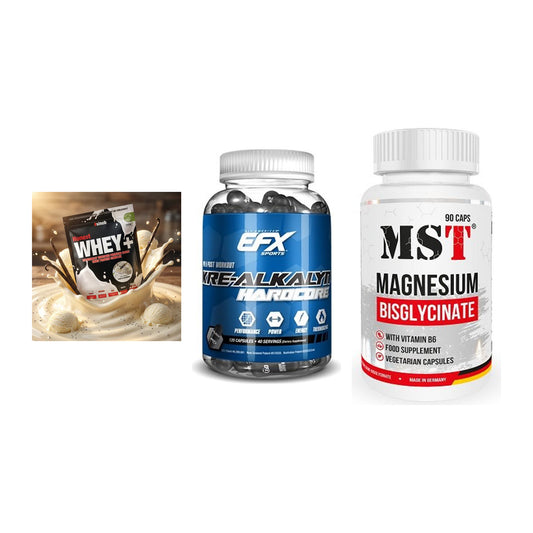 Einsteiger-Set: Sinob Honest + EFX Kre-Alkalyn + MST Magnesium – alle enthaltenen Artikel