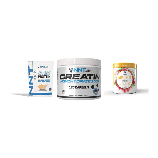 Einsteiger-Set: NNT Whey + NNT Creatin 1000 + FA Nutrition – alle enthaltenen Artikel